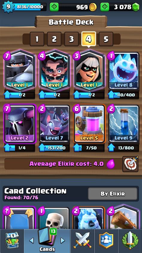 mega knight clash royale deck.